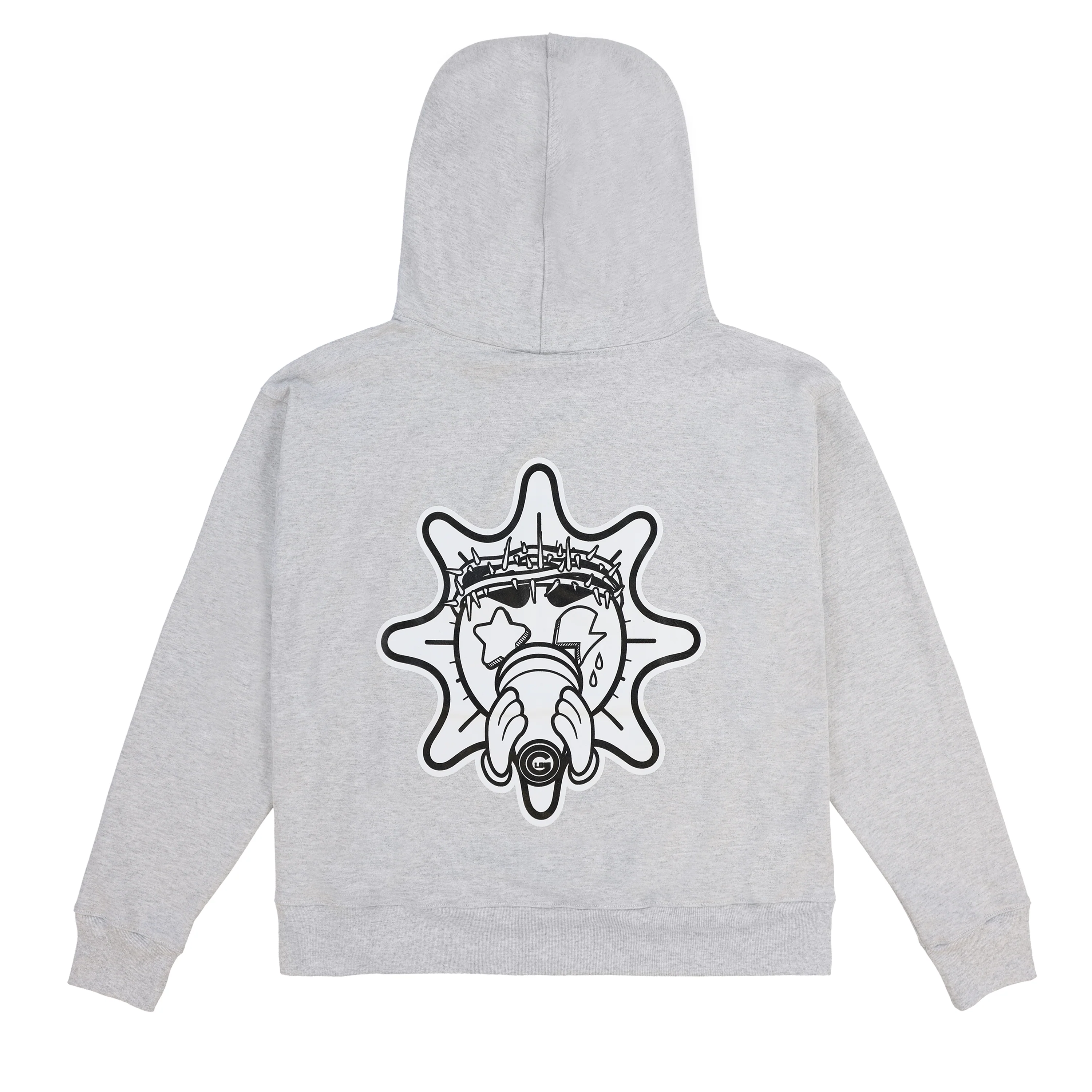 Almighty Glo Hoodie (Heather Grey) - Image 2