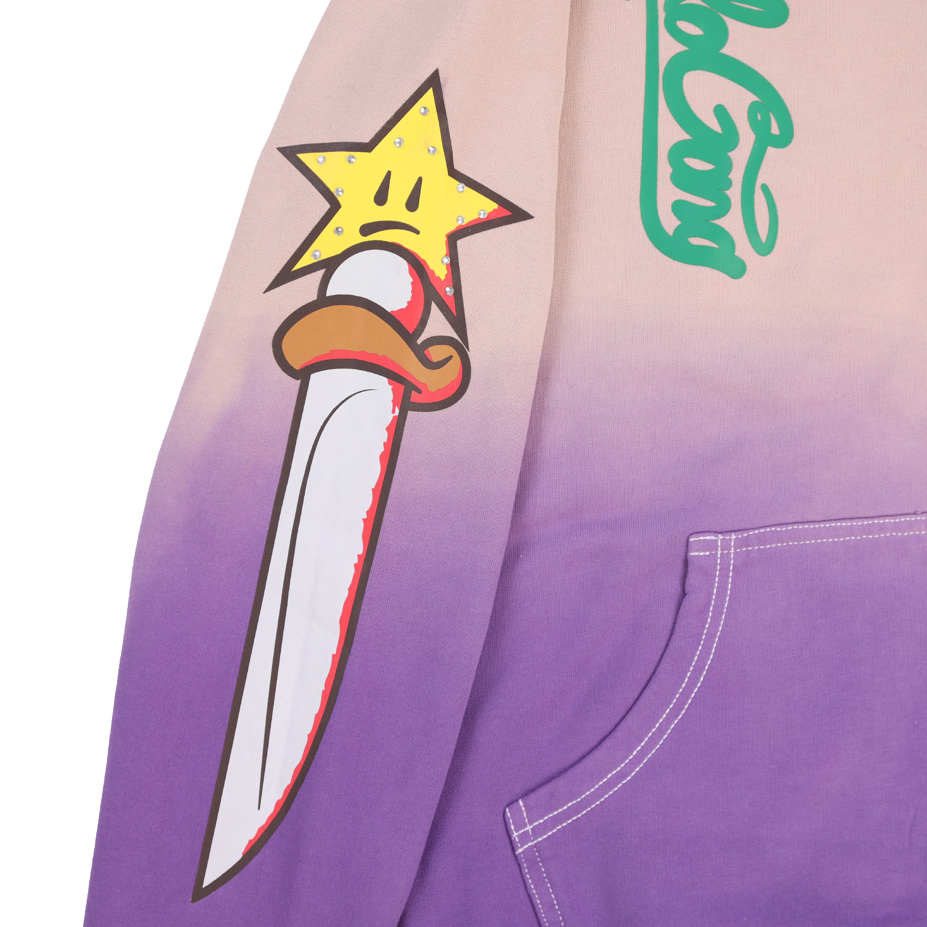Death And Glory Full Zip Hoodie (Purple) - Image 3
