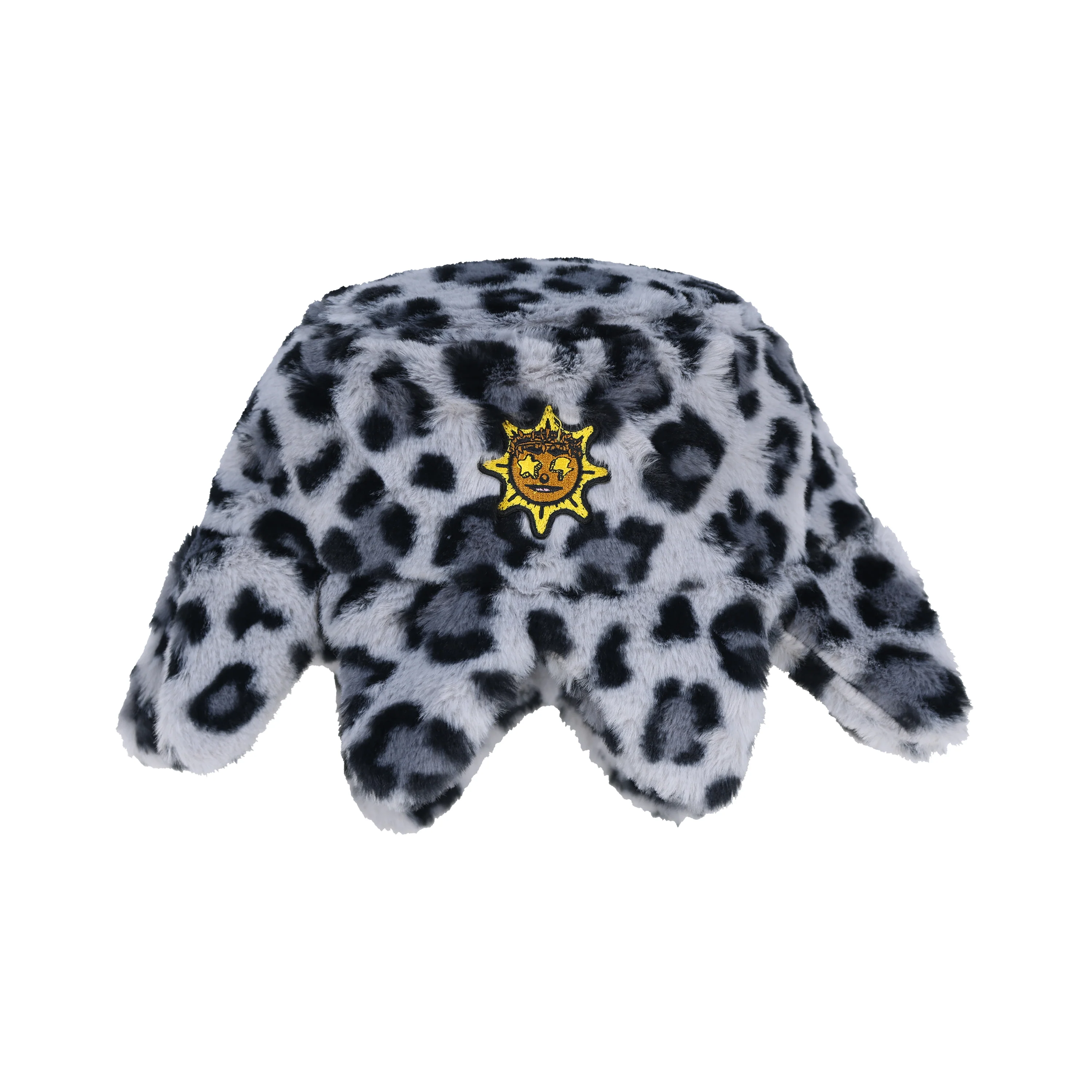 Furry Glo Sun Bucket Hat (Leopard)