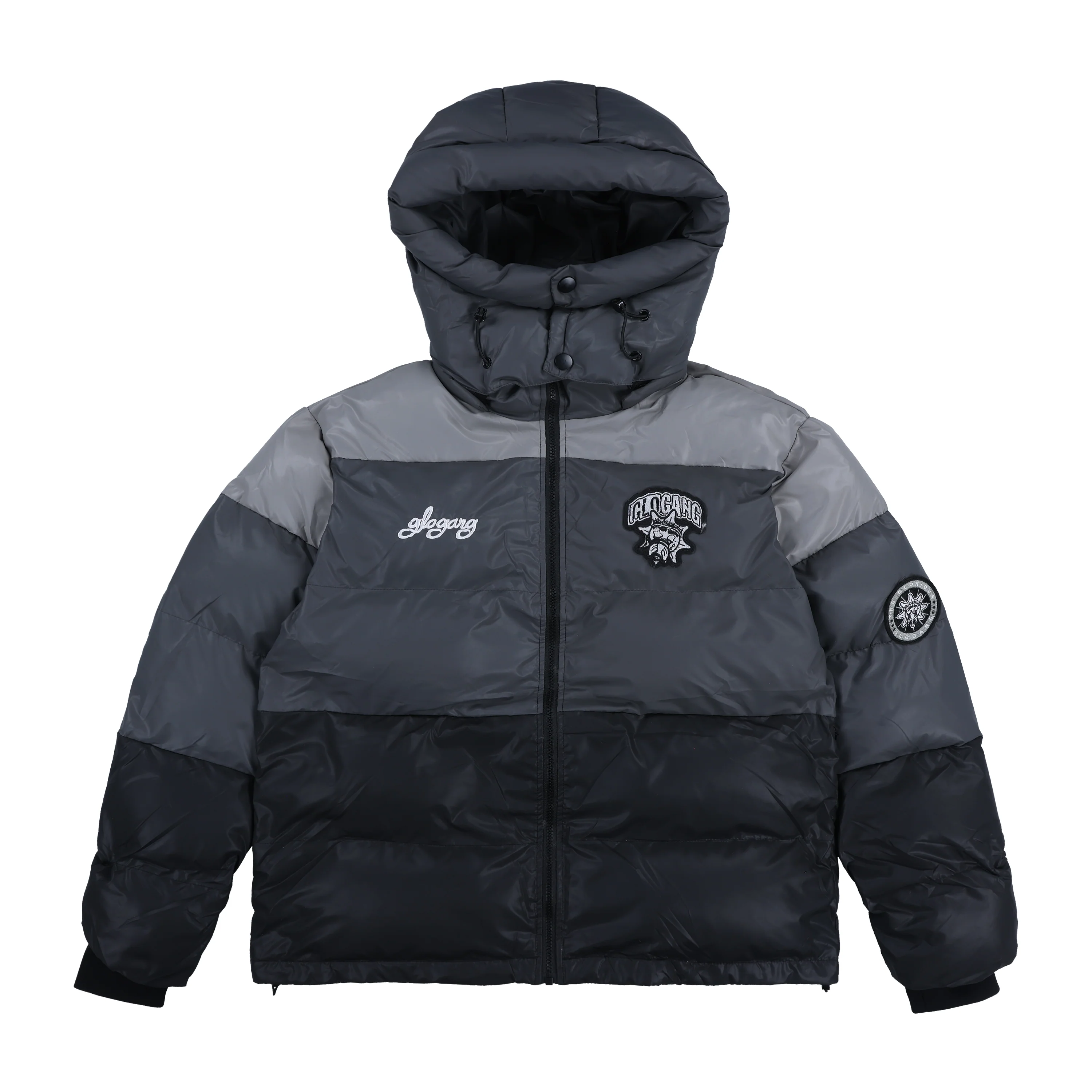 Glo Arctic Explorer Puffer Jacket (Black/Grey)