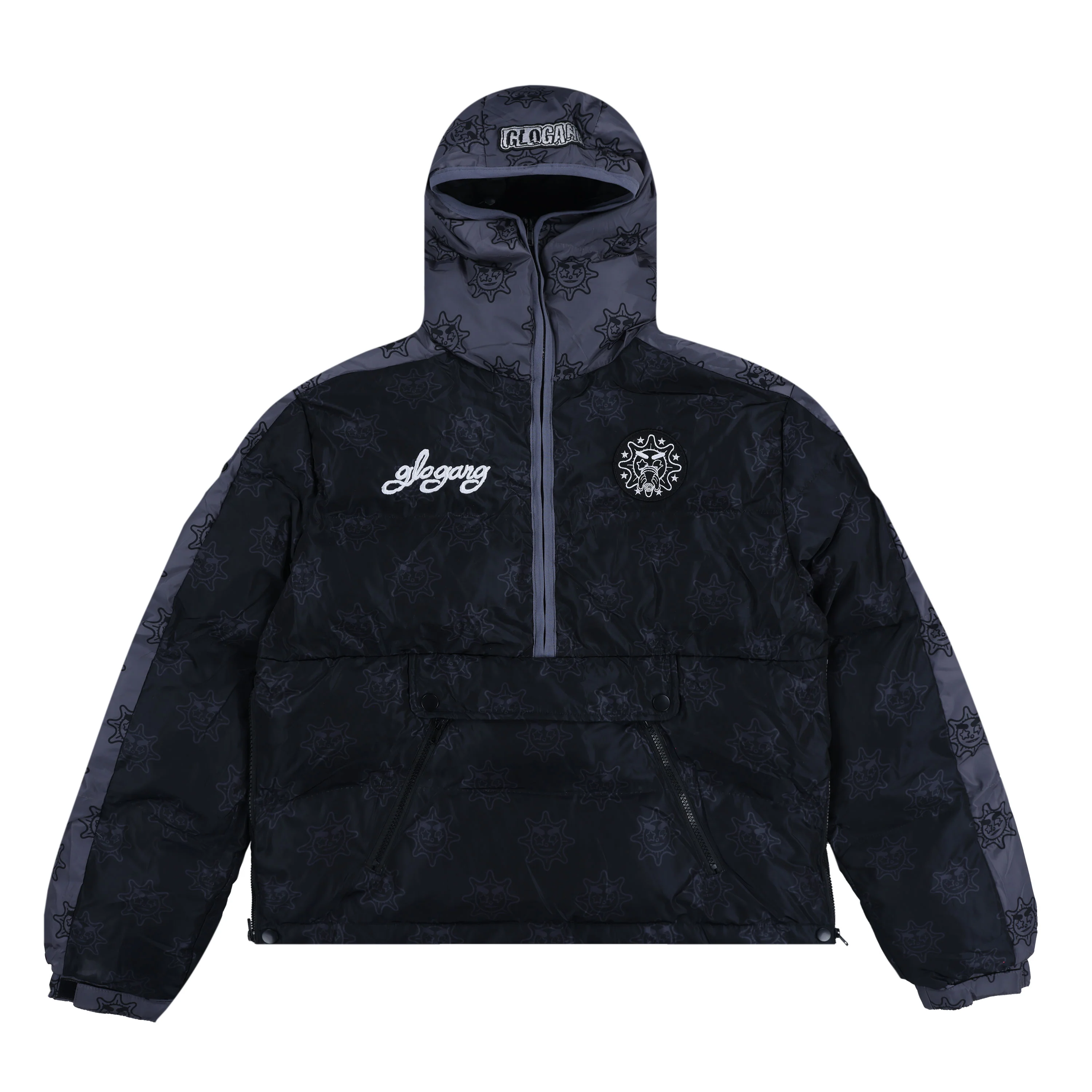 Glo Arctic Half Zip Puffer Jacket (Black)