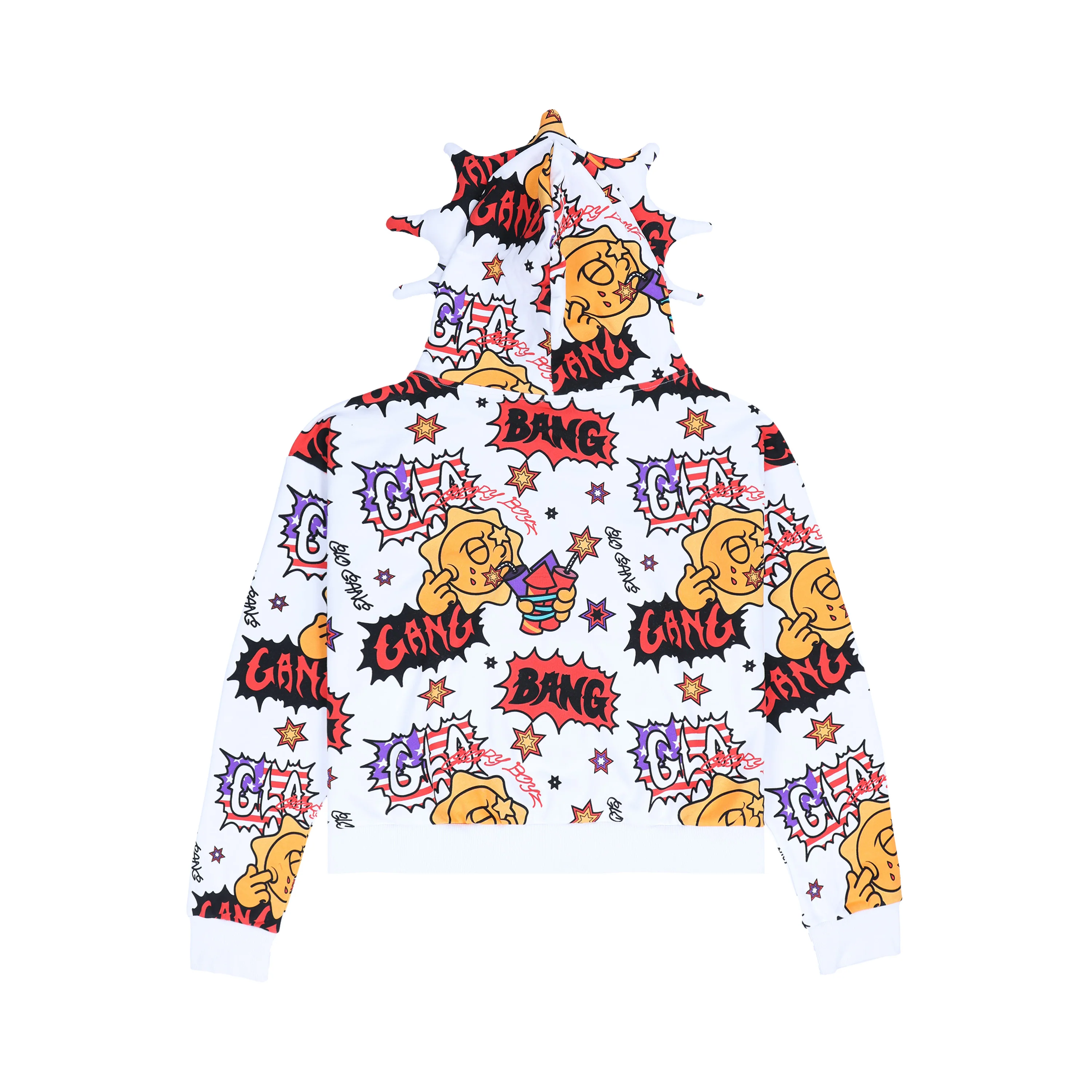 Glo Bang Full Zip Hoodie (White) - Image 2