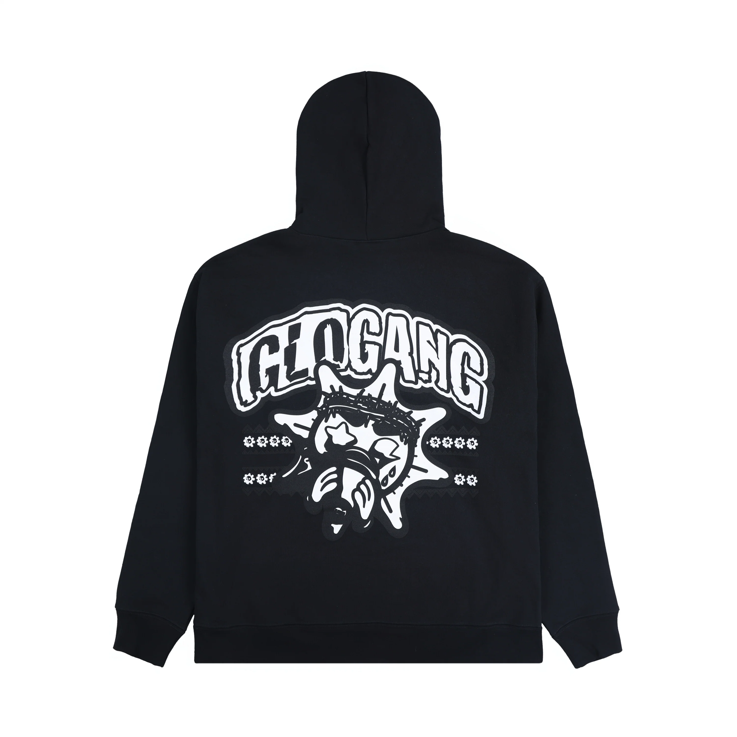 Glo Christmas Hoodie (Black) - Image 2