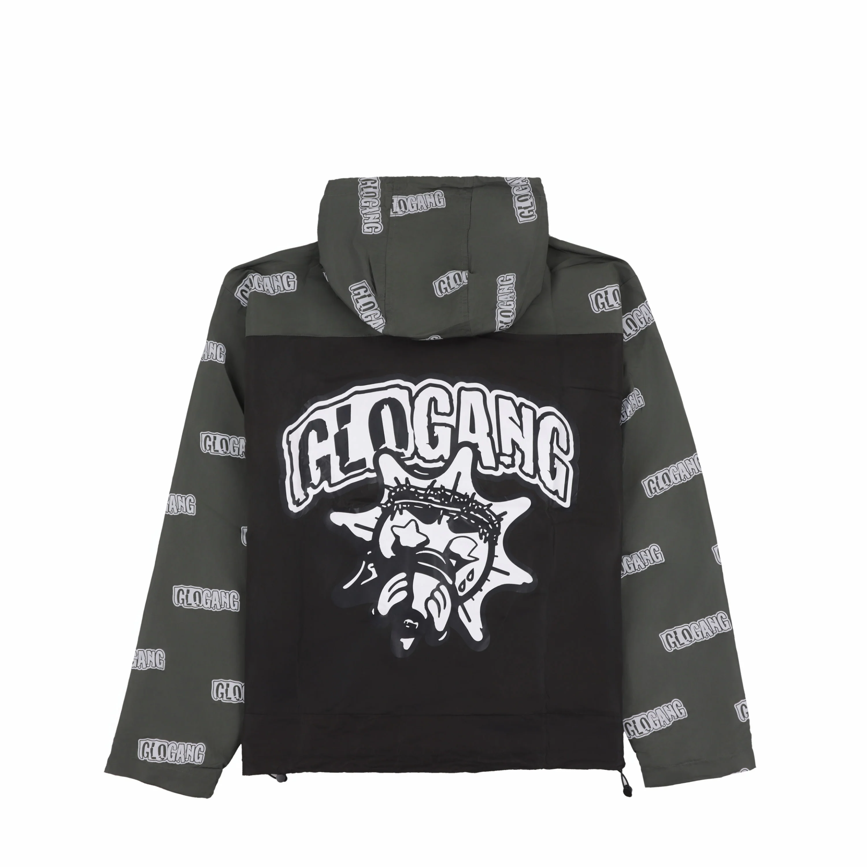 Glo Font Windbreaker (Black) - Image 2