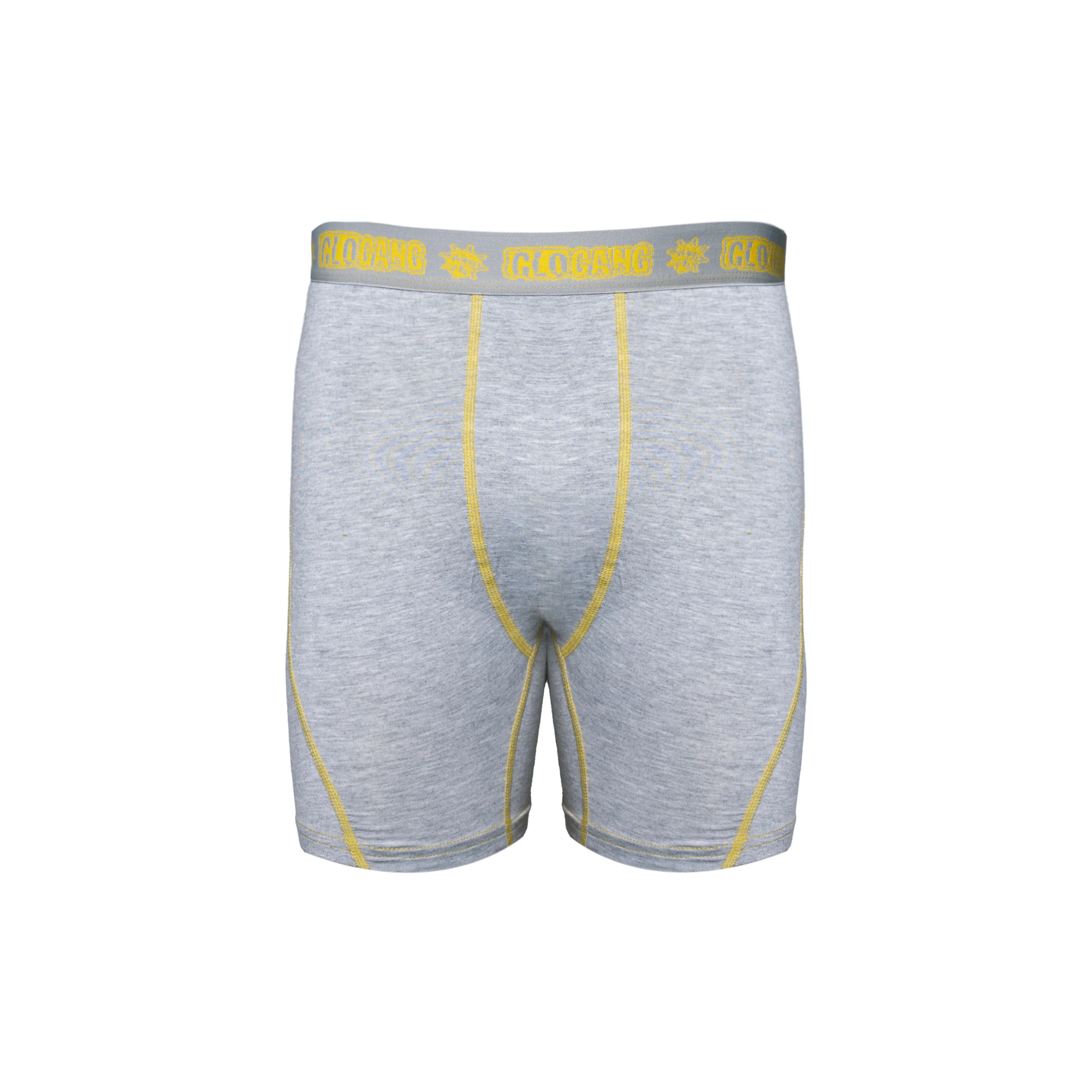 Glo Gang Boxer Brief (Heather Grey/Yellow)