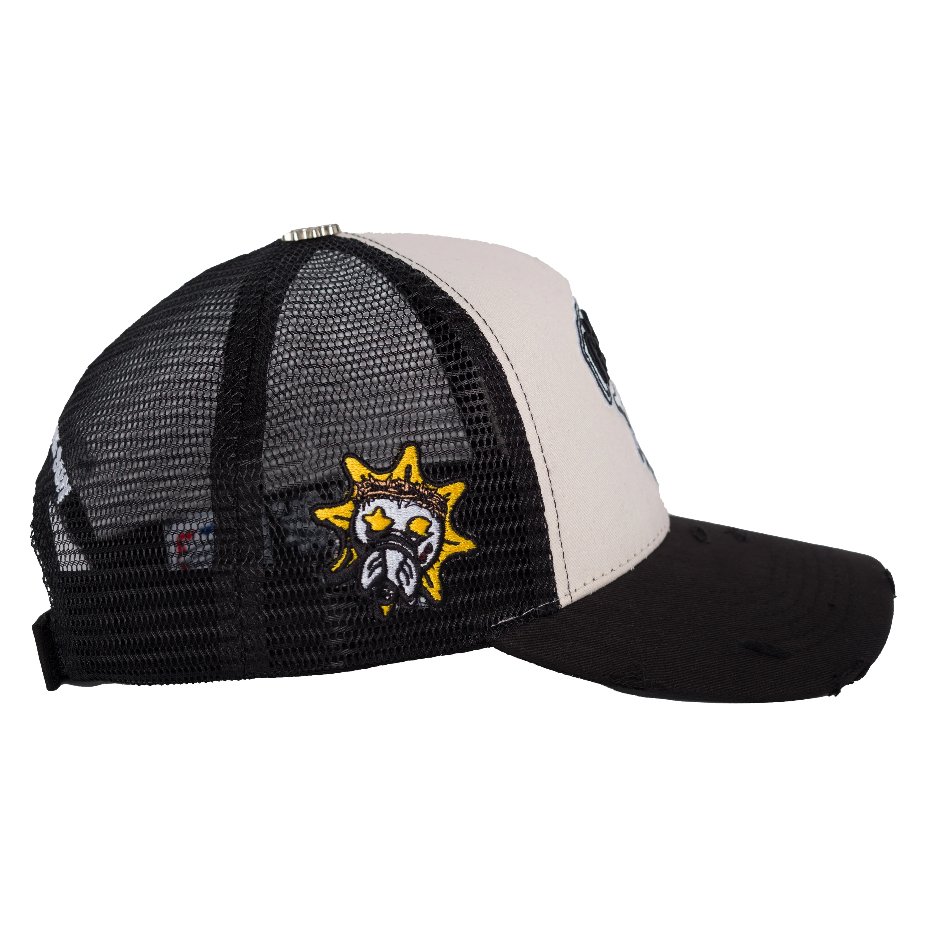 Glo Gang Classic Logo Trucker Hat (Black/White) - Image 2