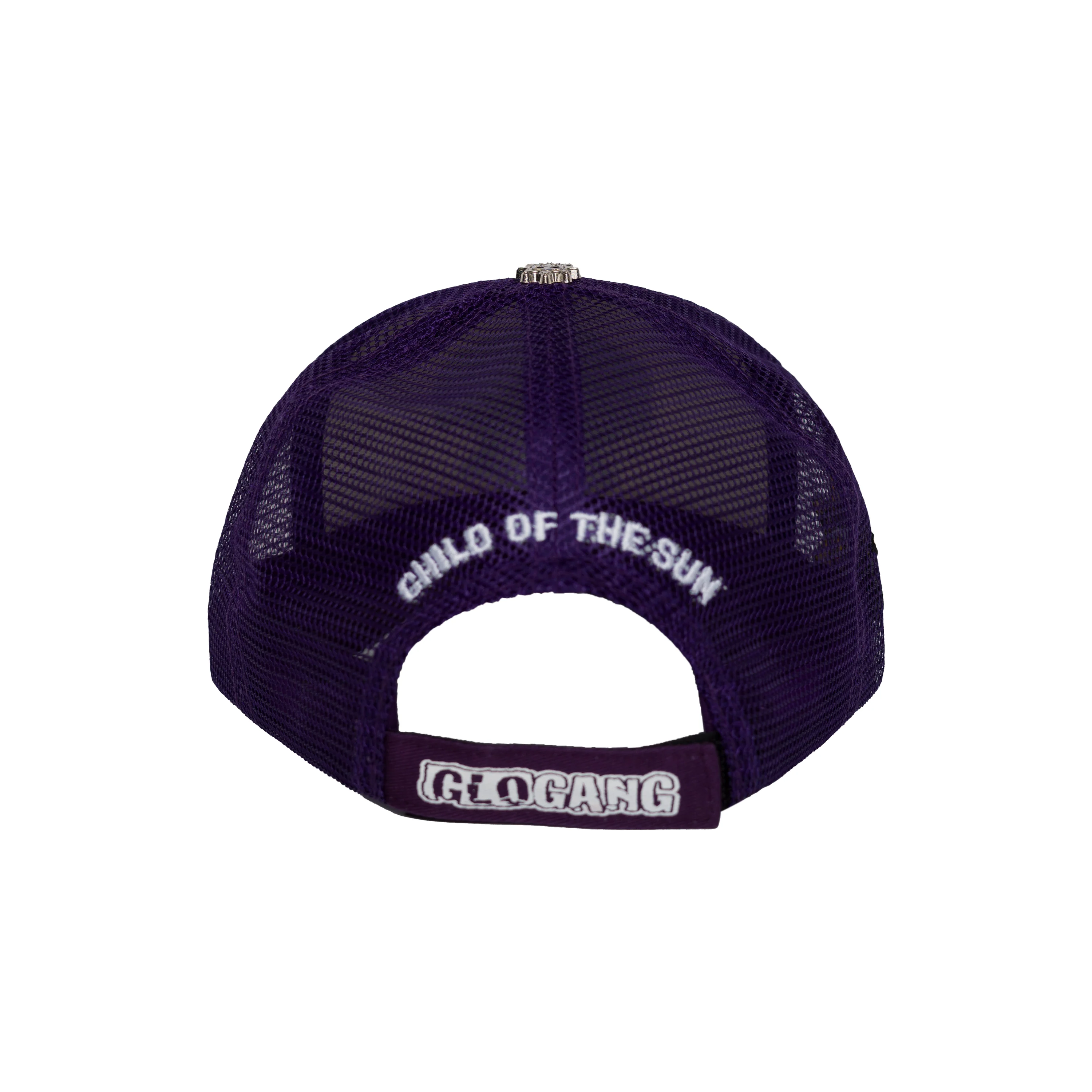 Glo Gang Classic Logo Trucker Hat (Purple/White) - Image 2