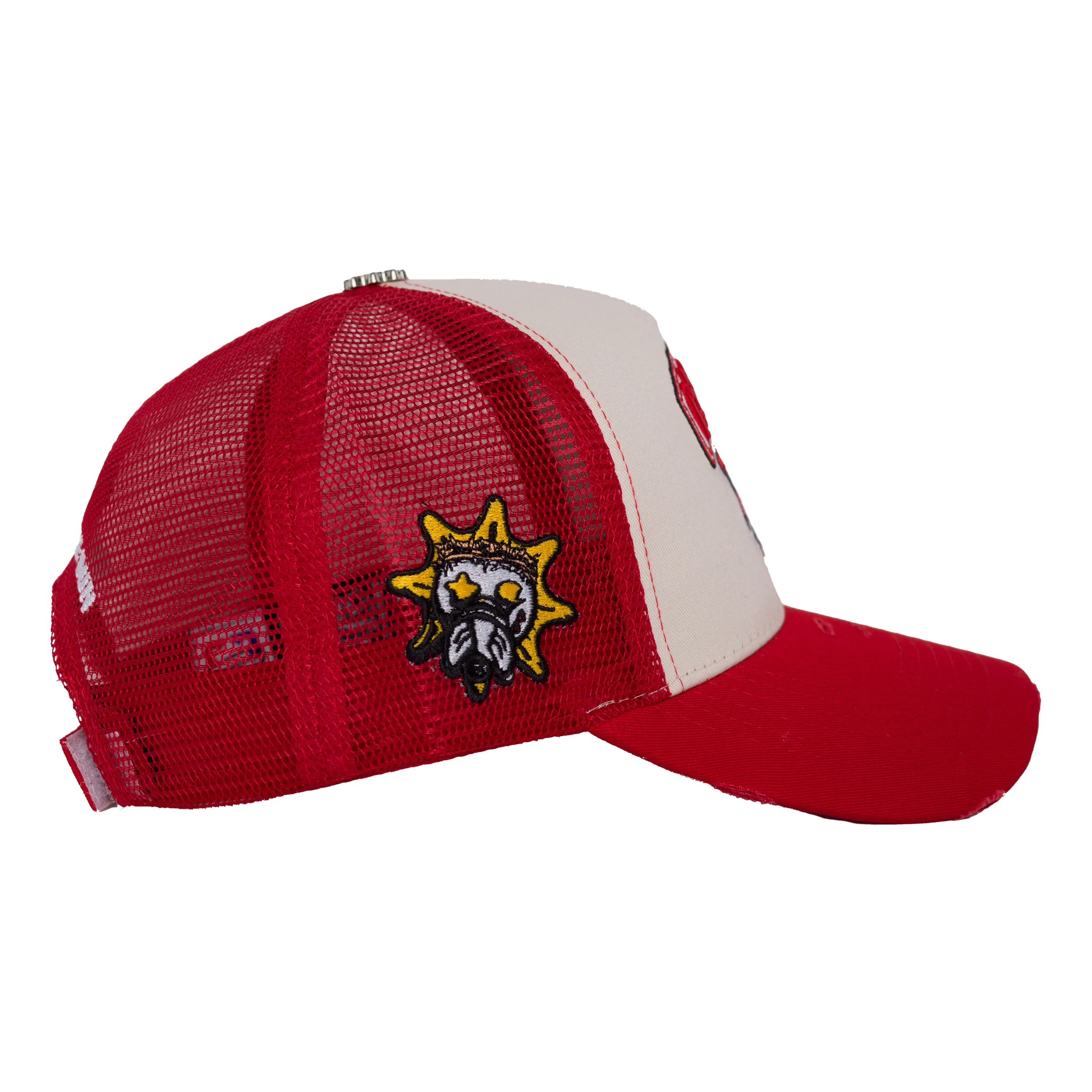 Glo Gang Classic Logo Trucker Hat (Red/White) - Image 2