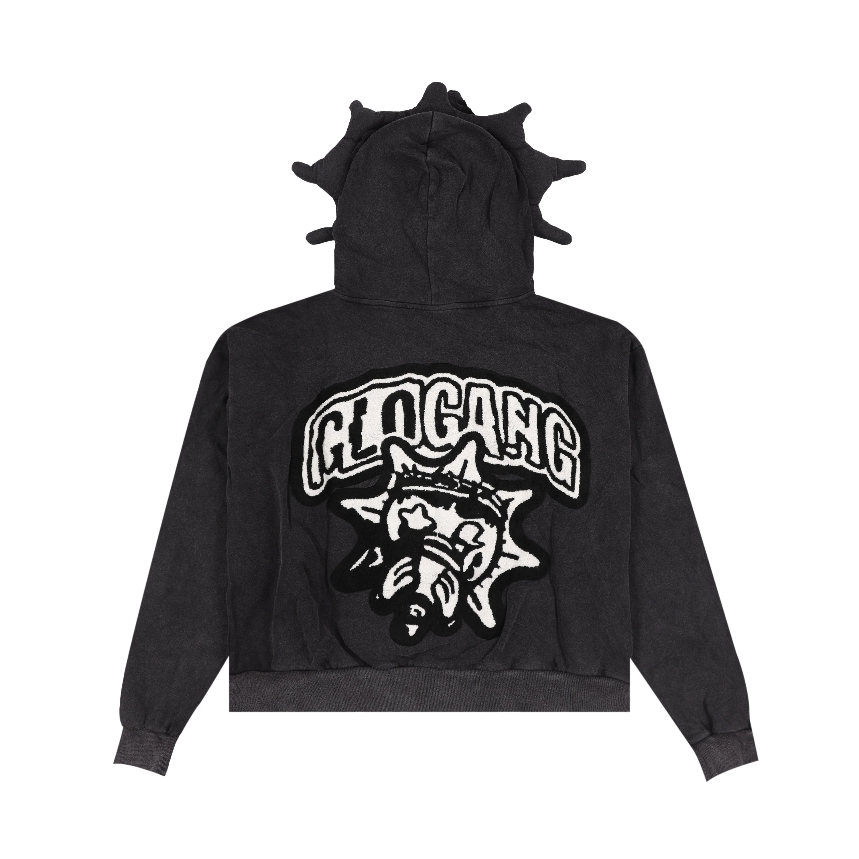 Glo Gang Full Zip Hoodie (Black) - Image 2