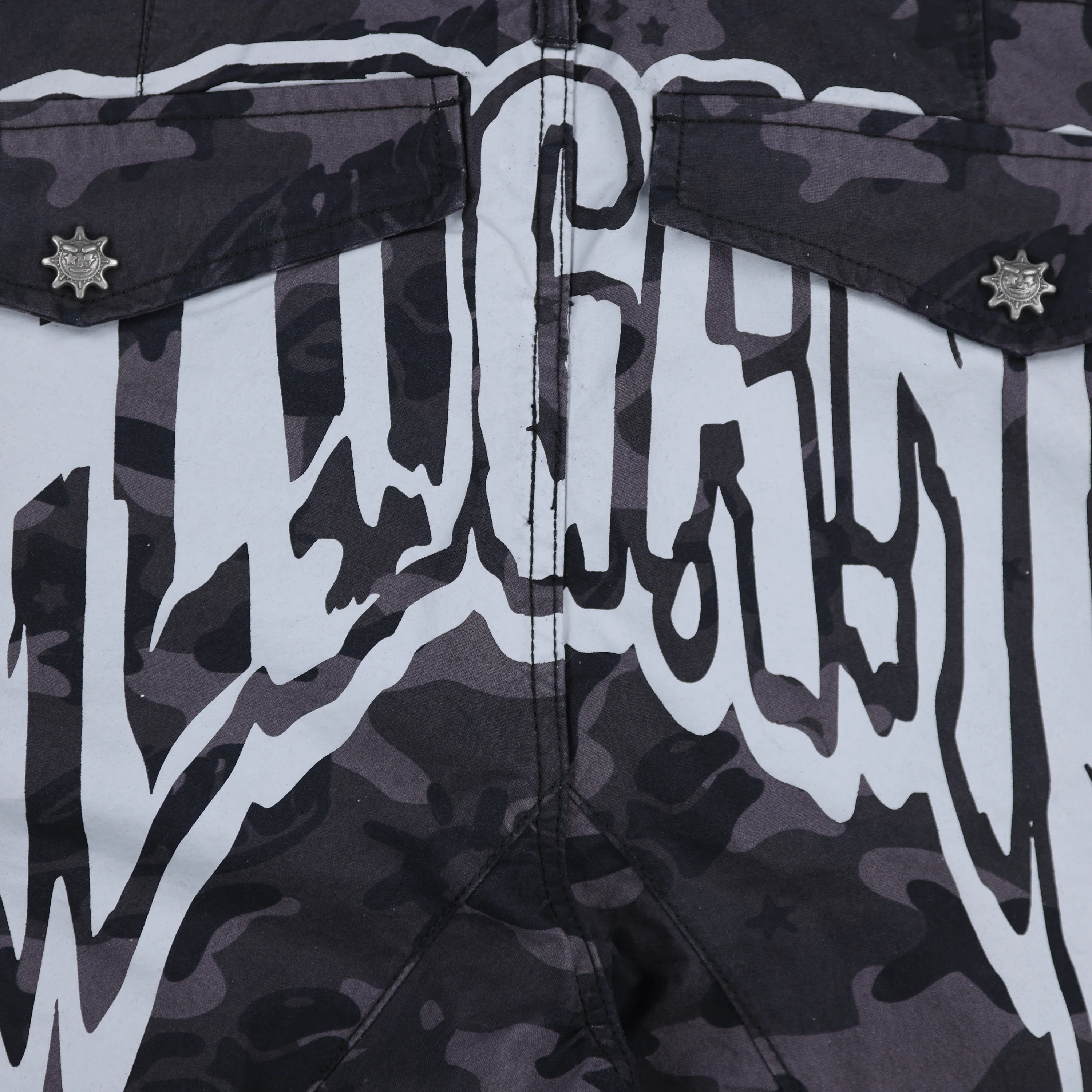Glo Gang Side Zip Tapered Pant (Black Camo) - Image 4