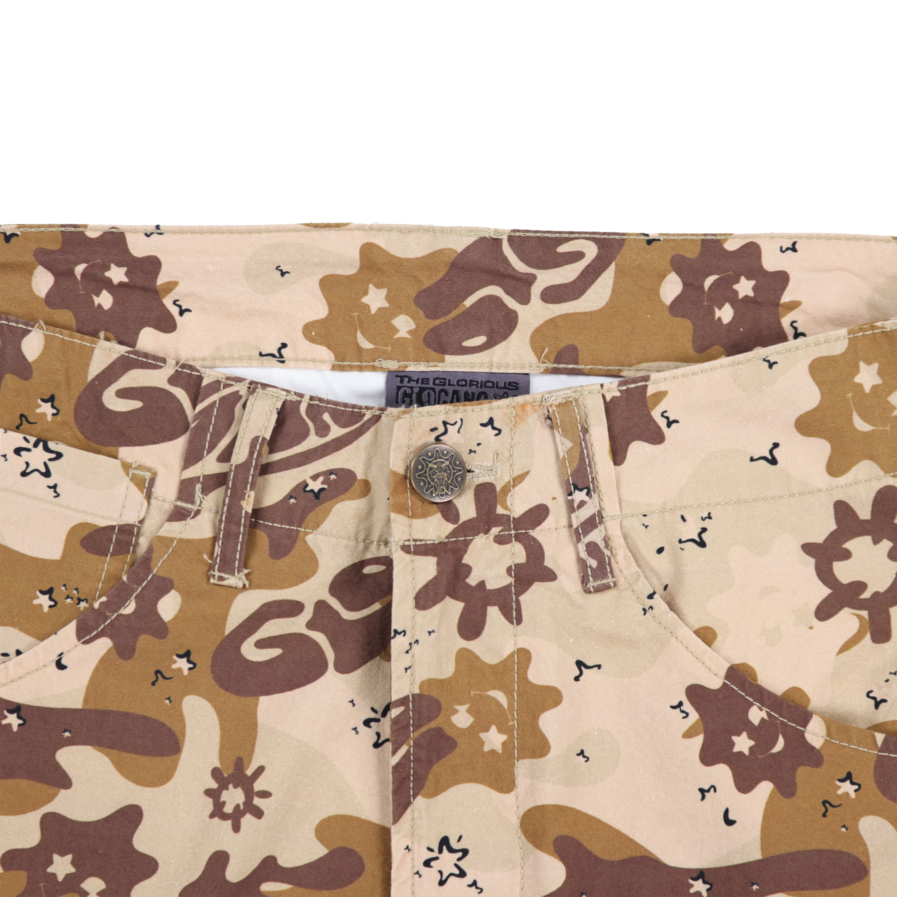 Glo Gang Side Zip Tapered Pant (Tan Camo) - Image 4