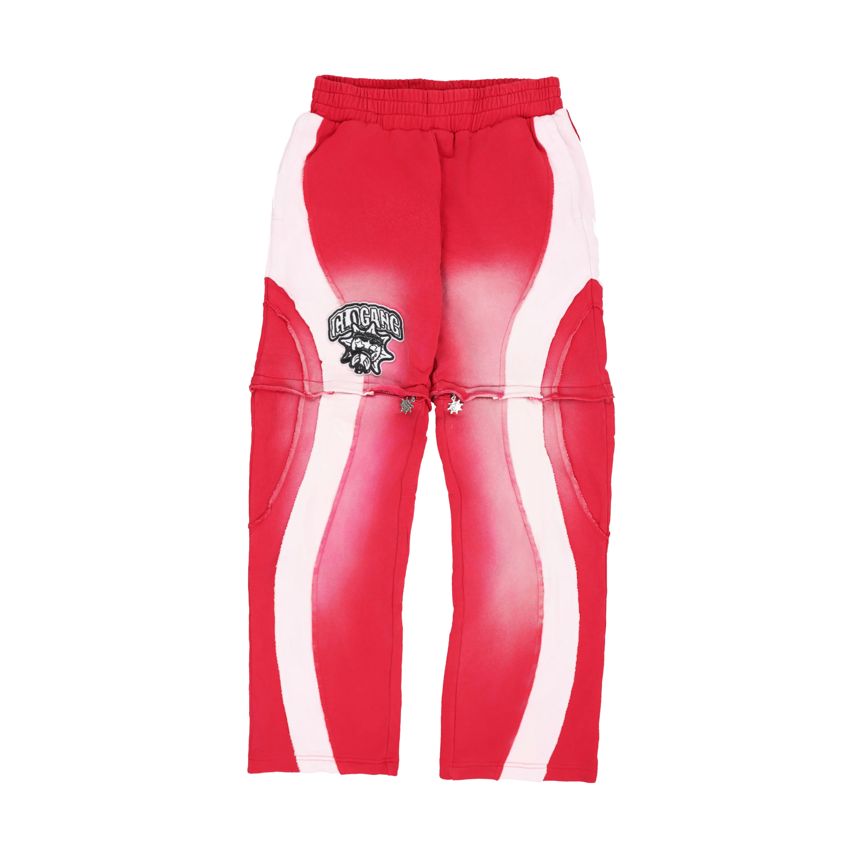 Glo Gang Zip Off Sweatpant (Red)