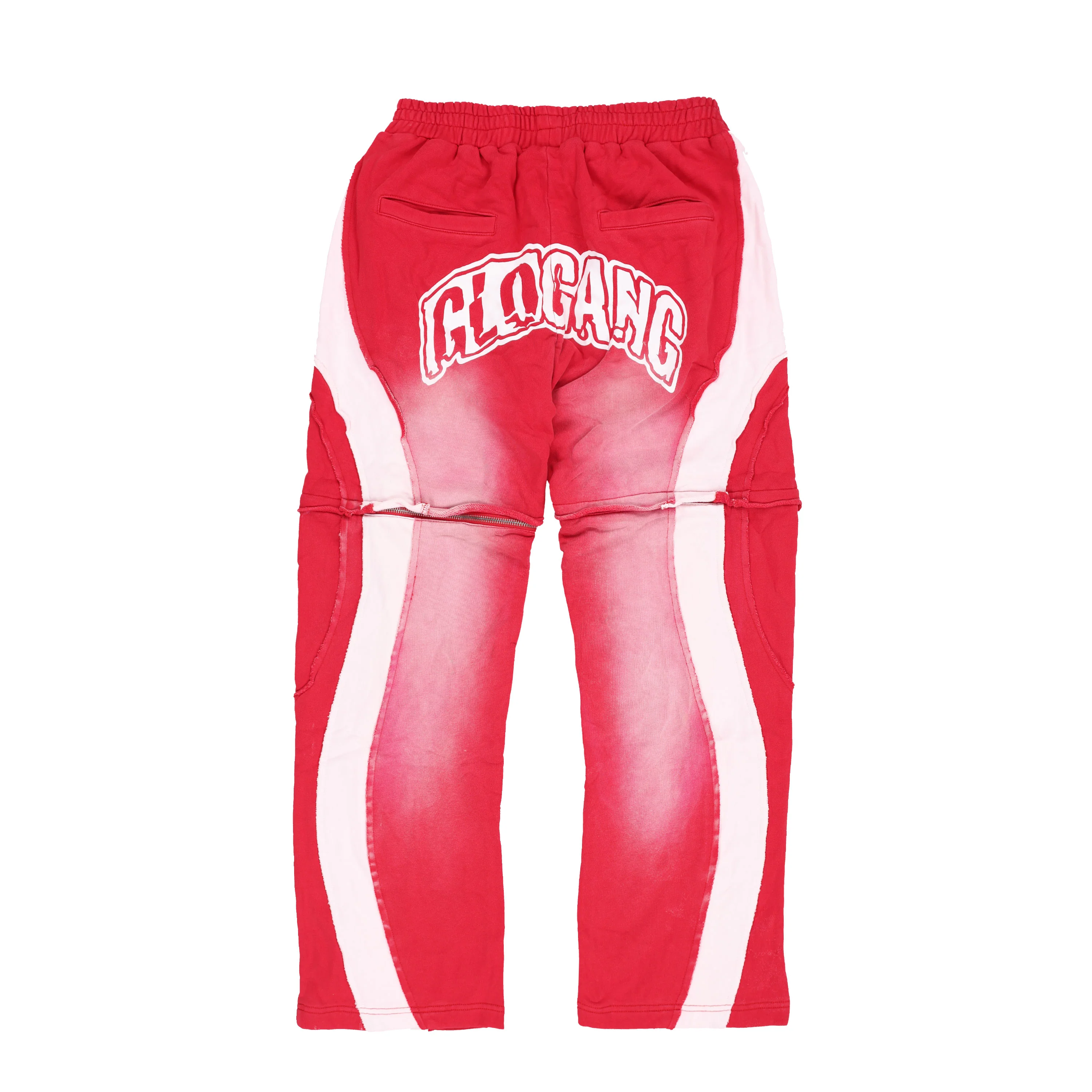Glo Gang Zip Off Sweatpant (Red) - Image 2