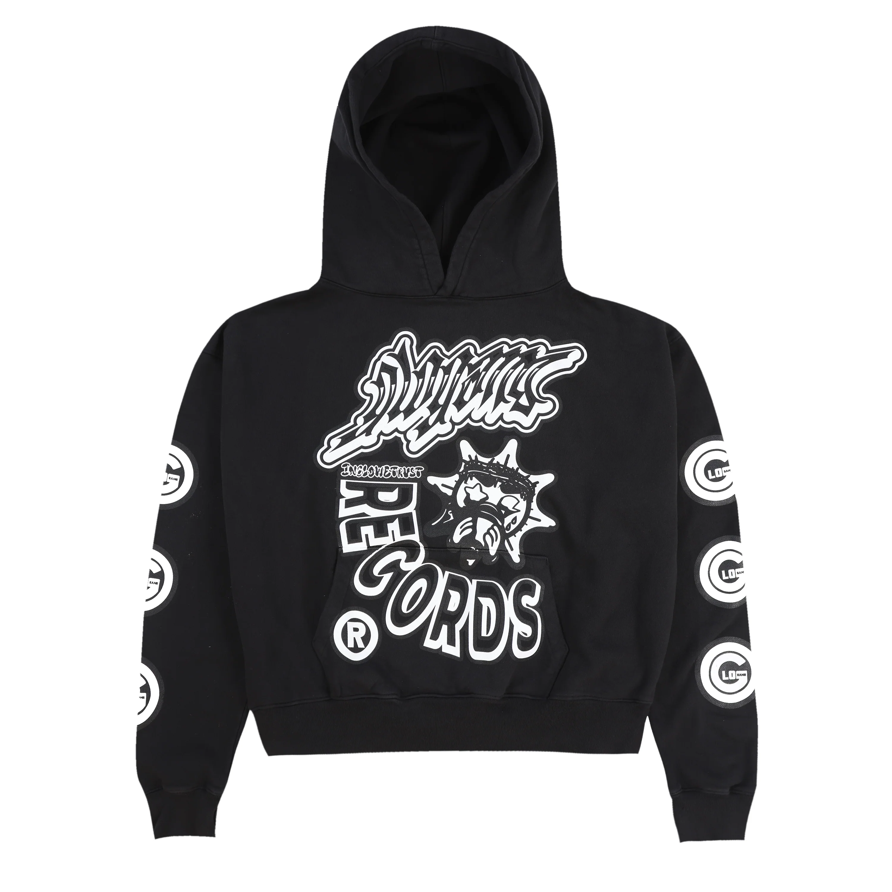 Glo Records Hoodie (Black)