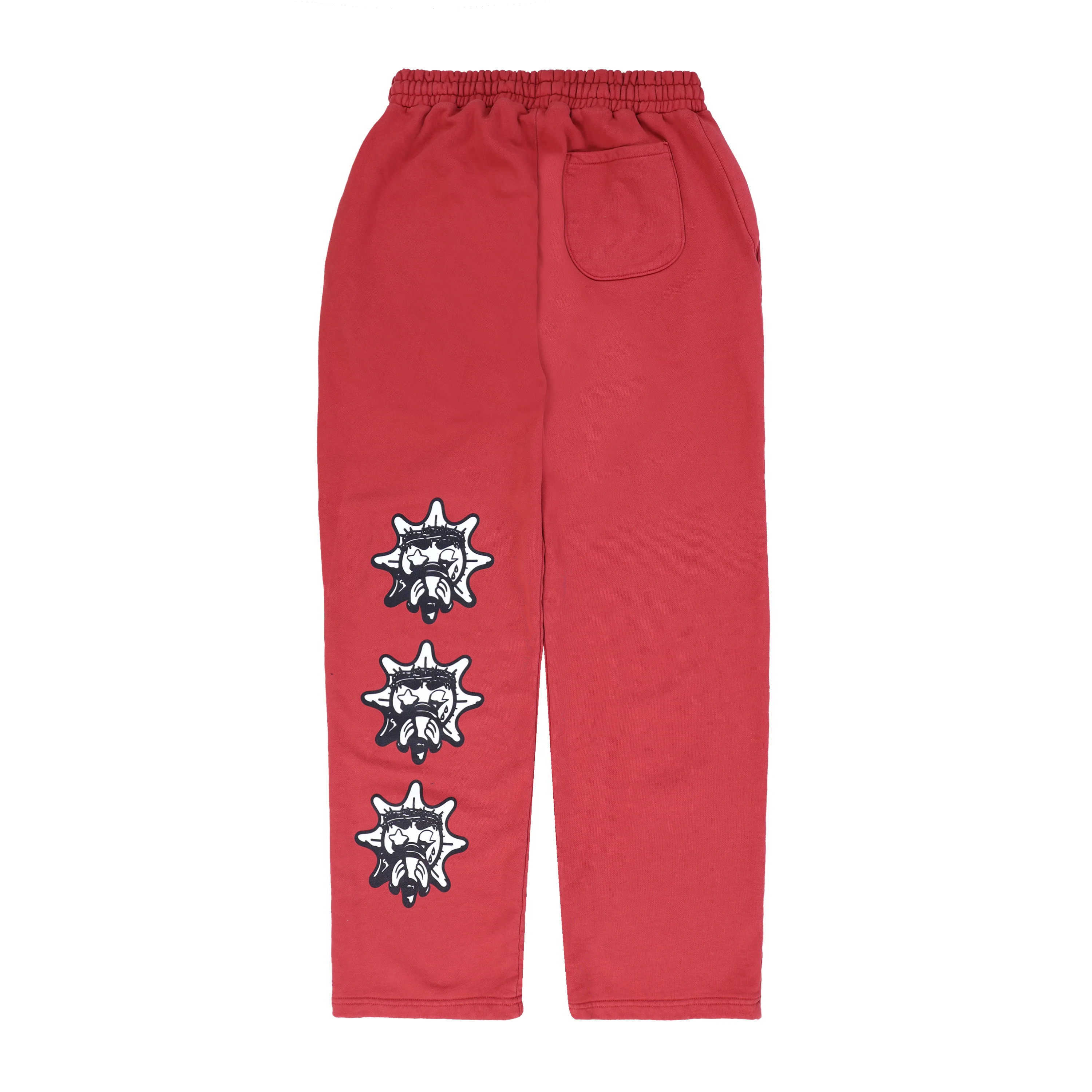 Glo Records Straight Leg Sweatpants (Red) - Image 2
