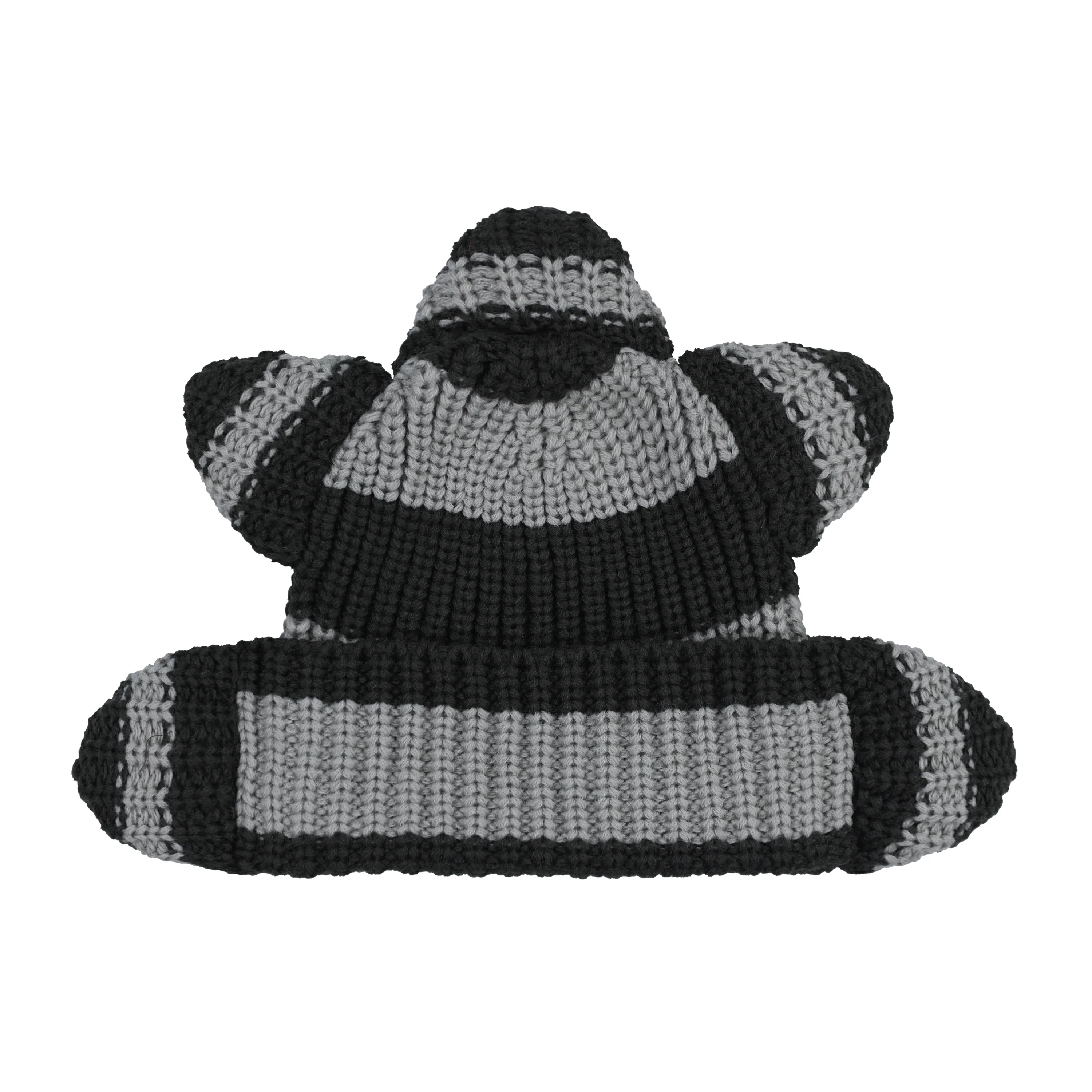 Glo Rising Sun Beanie (Grey Stripe) - Image 2