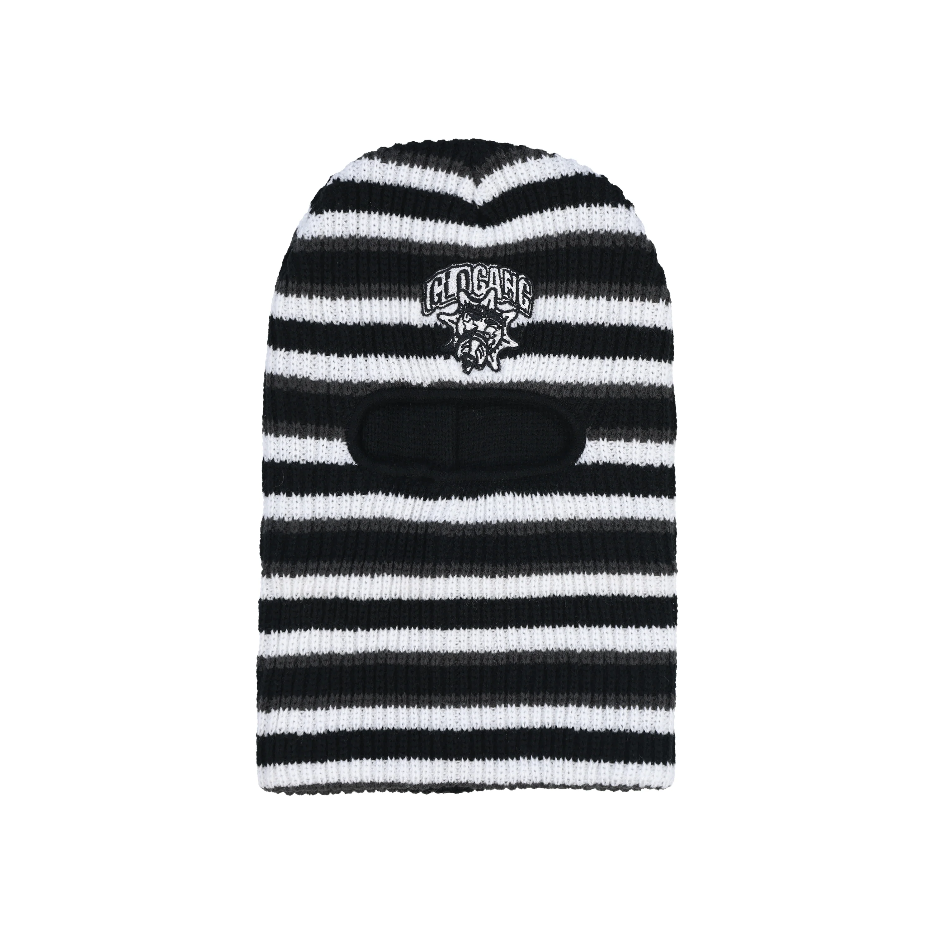 Glo Stripe Ski Mask (Black)