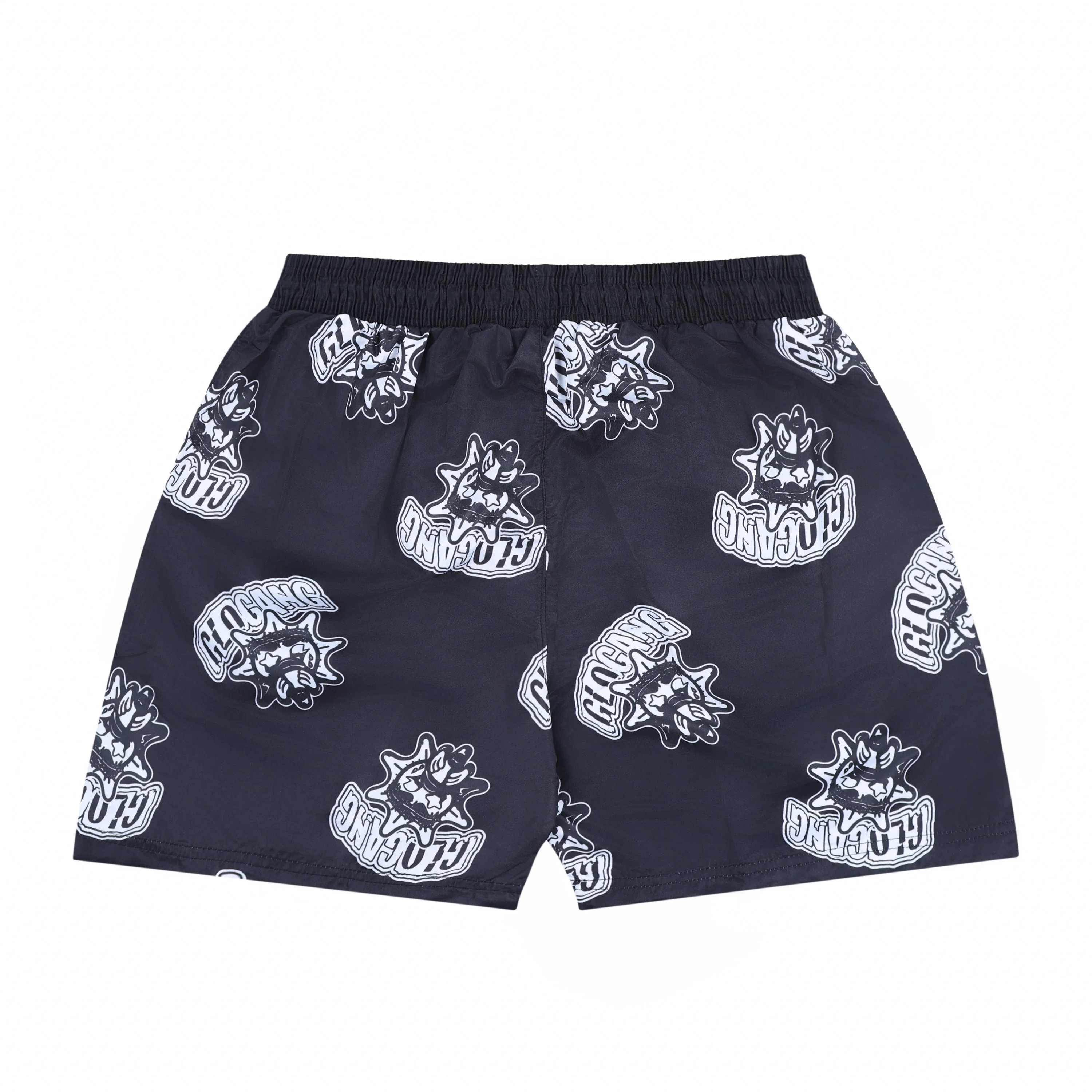 Glo Sun Pattern Shorts (Black) - Image 2
