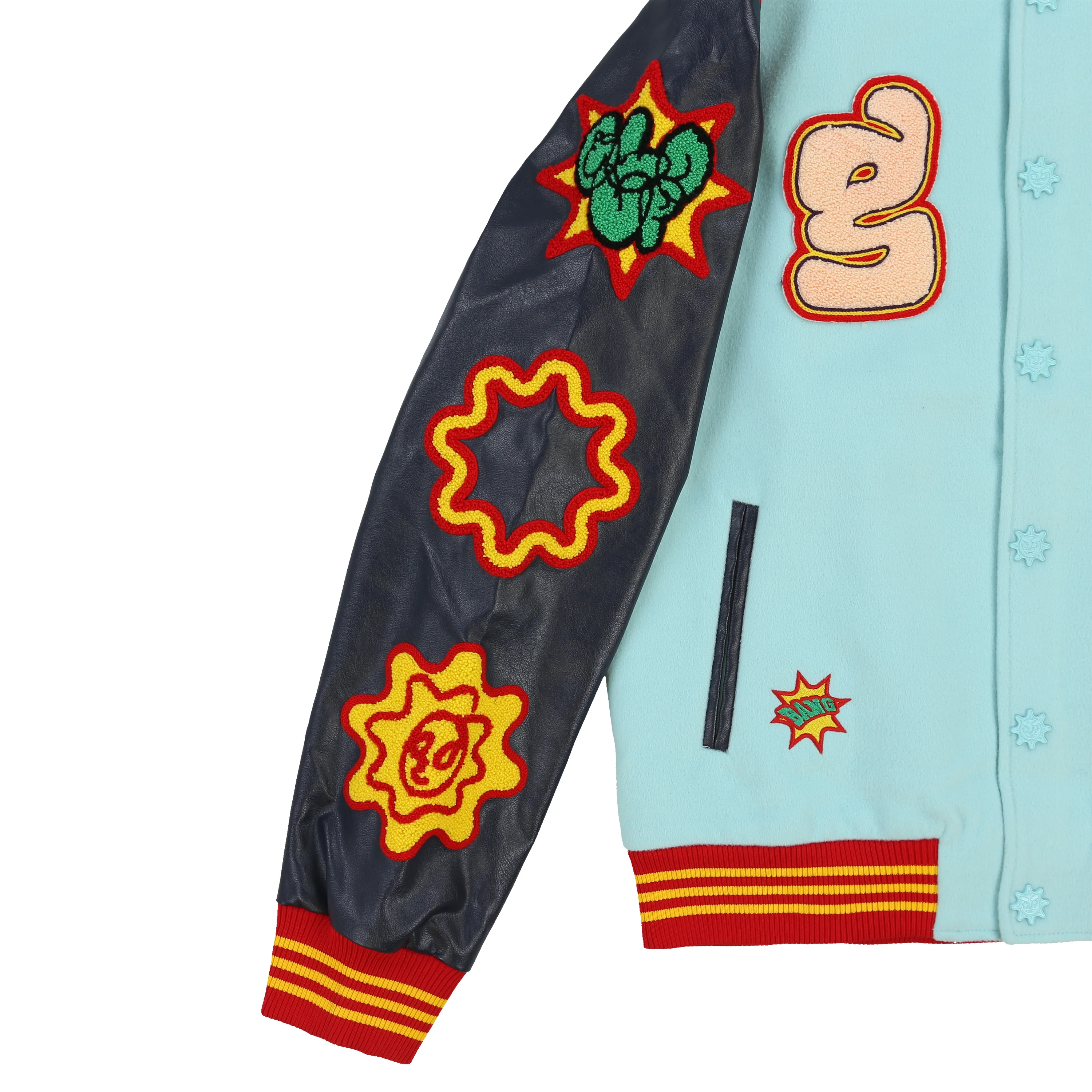 Glorious Galaxy Varsity Jacket (Turquoise) - Image 3