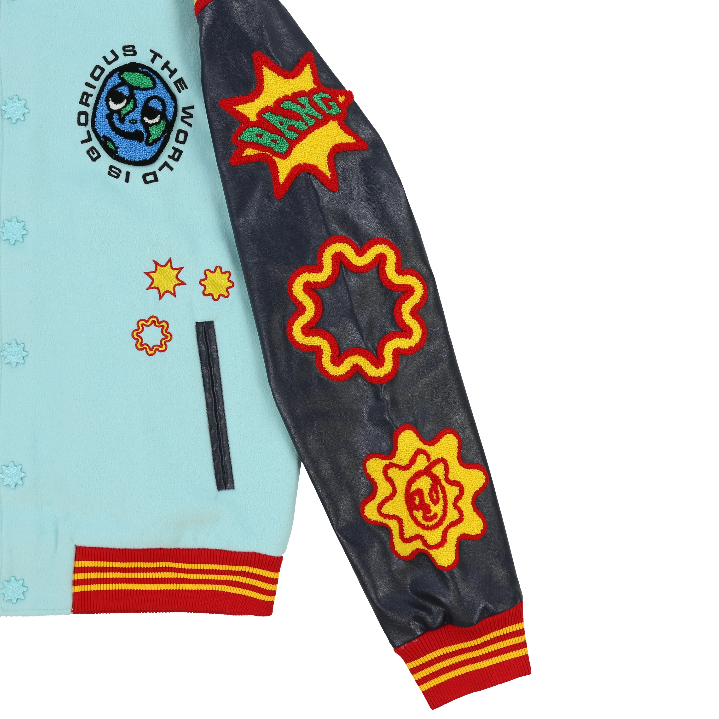 Glorious Galaxy Varsity Jacket (Turquoise) - Image 4