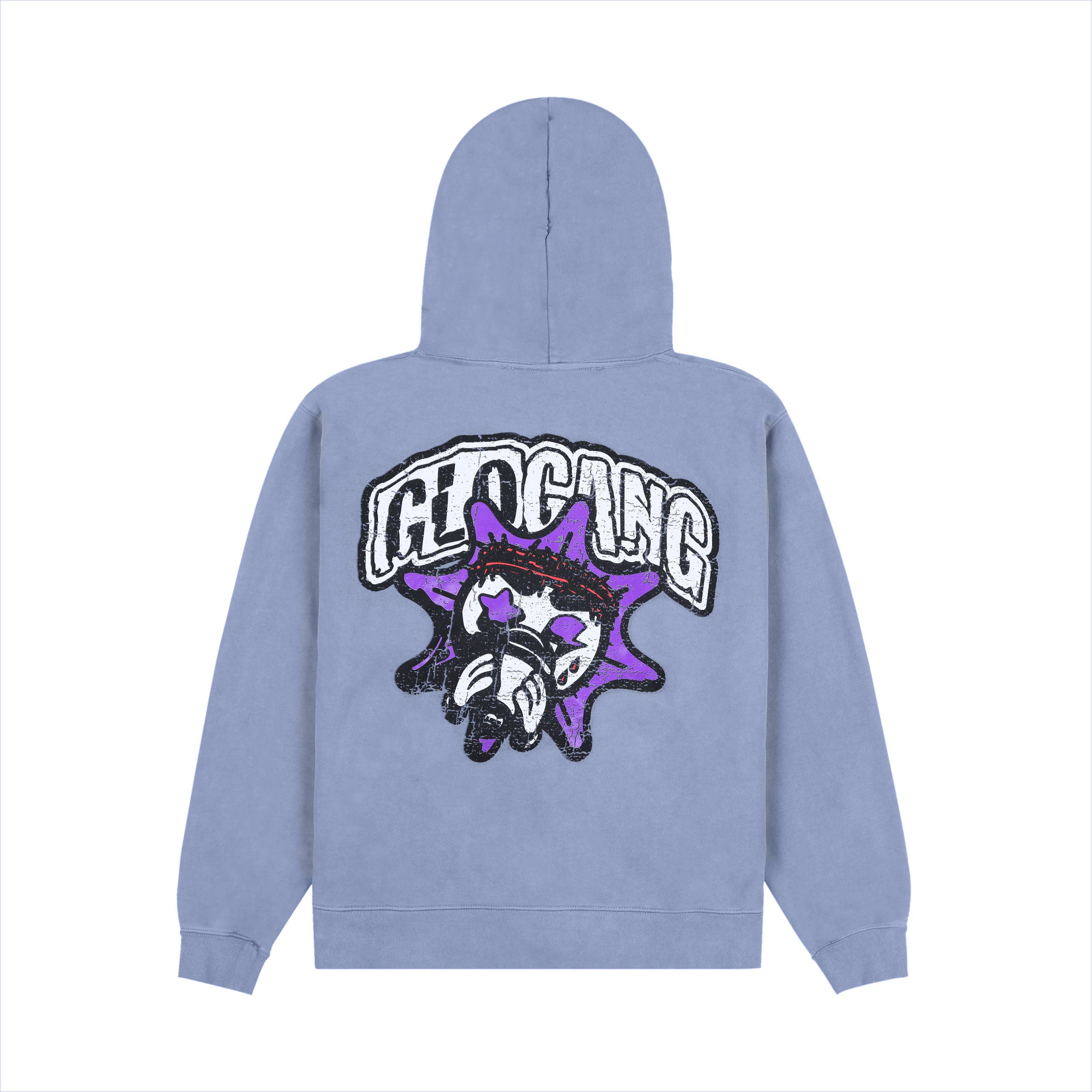Glory Boyz Zip Up Hoodie (Faded Blue) - Image 2