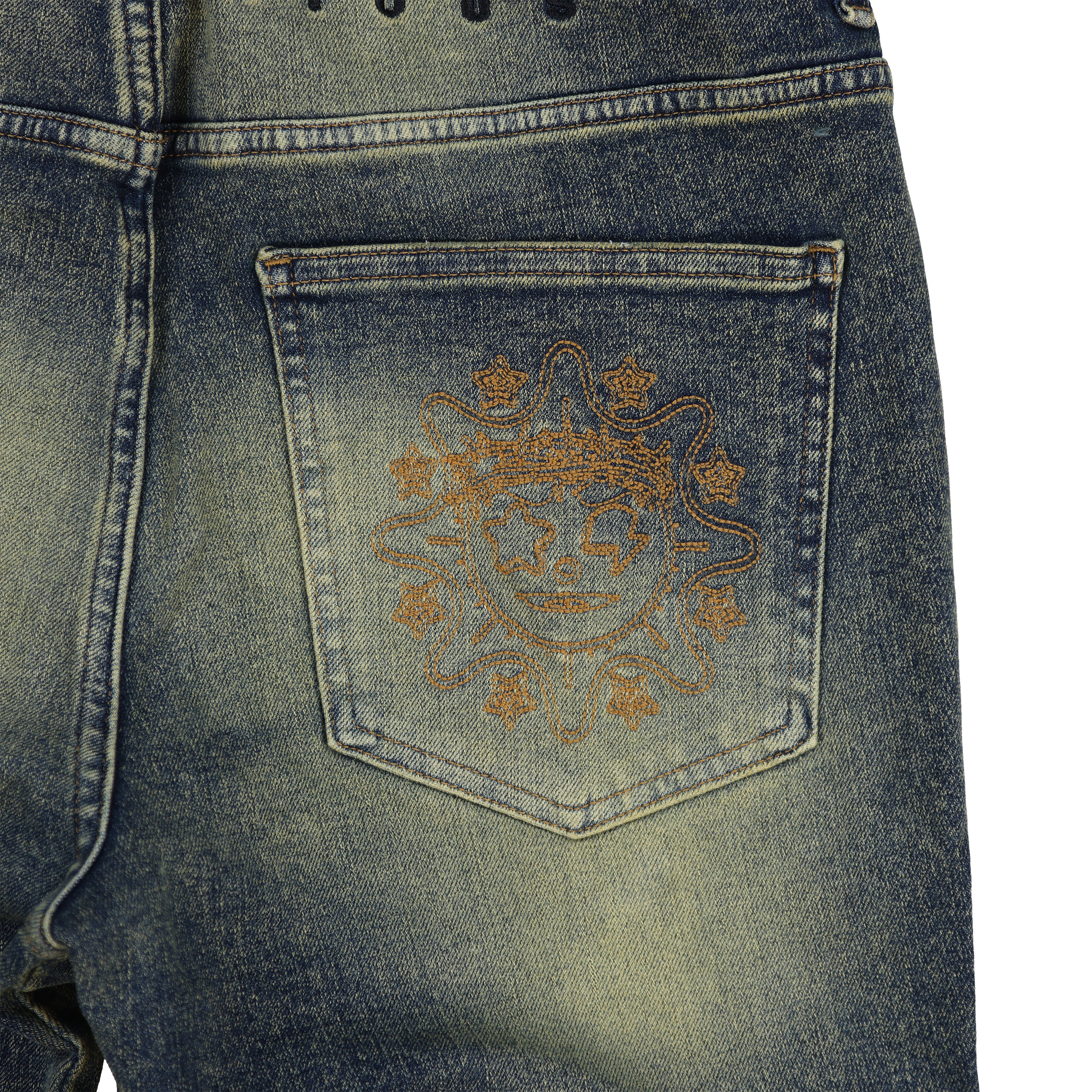Glo Gang Denim Cargo Flare (Indigo Denim) - Image 4