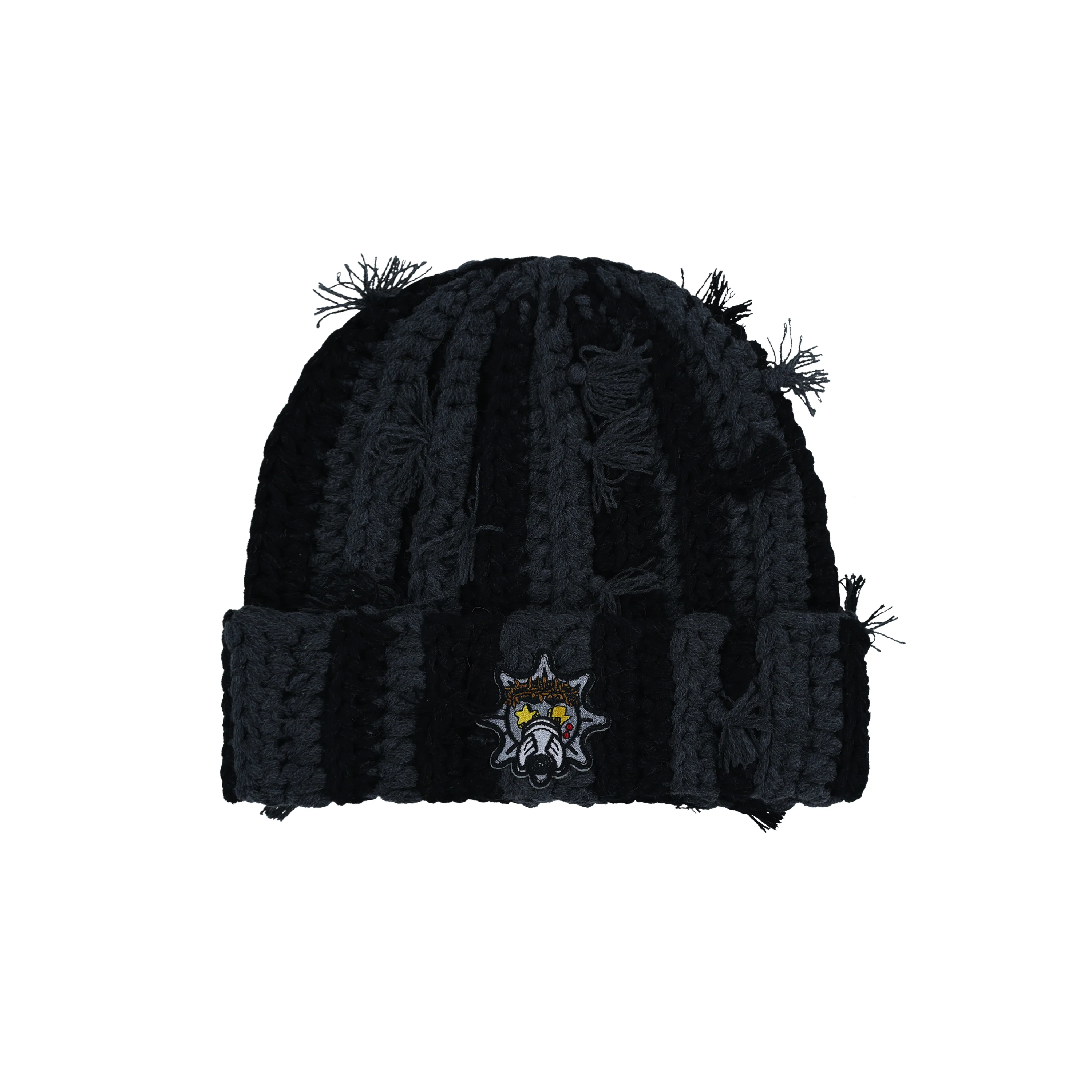 Hand Tied Beanie (Black)