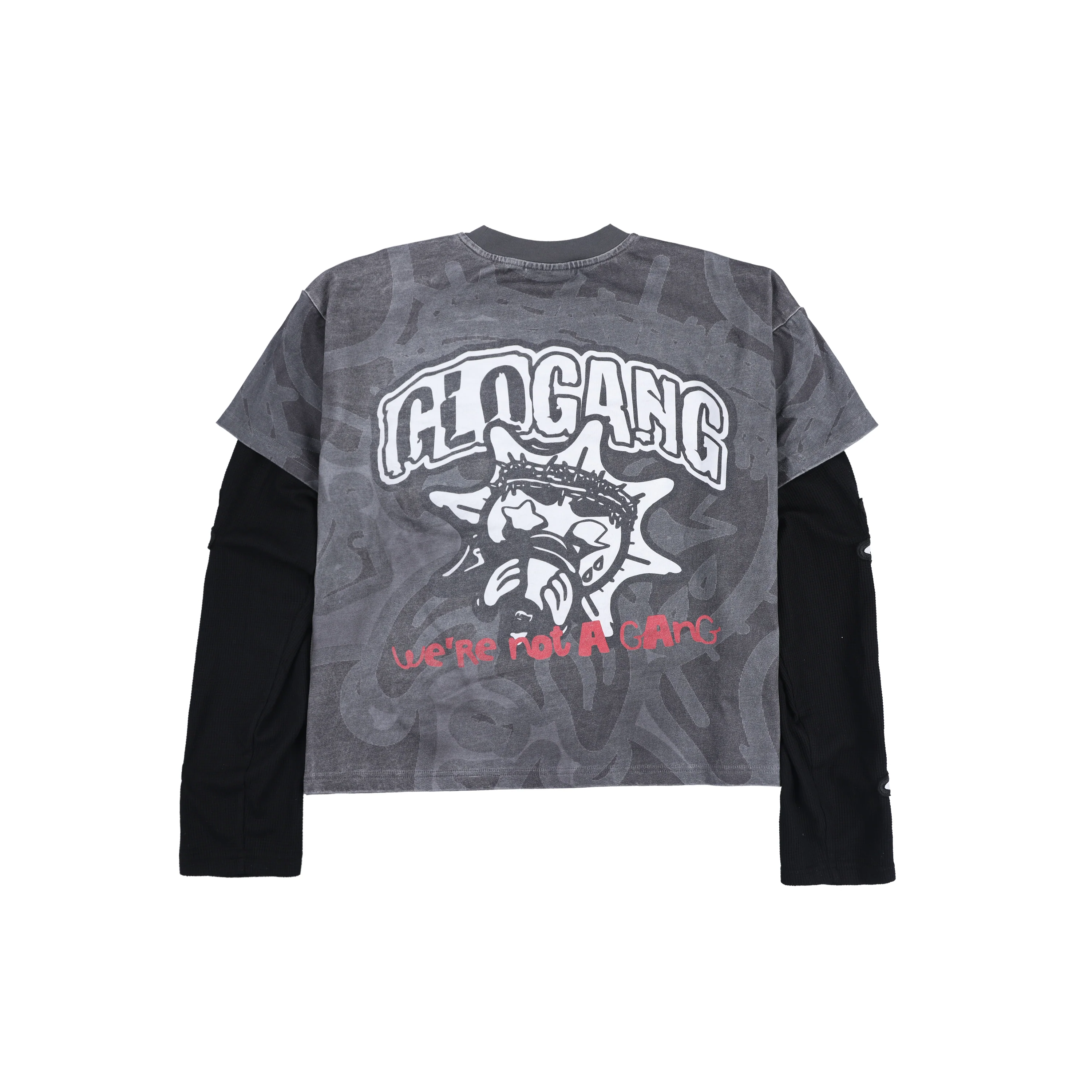Not A Gang Double Thermal Layer Tee (Grey) - Image 2