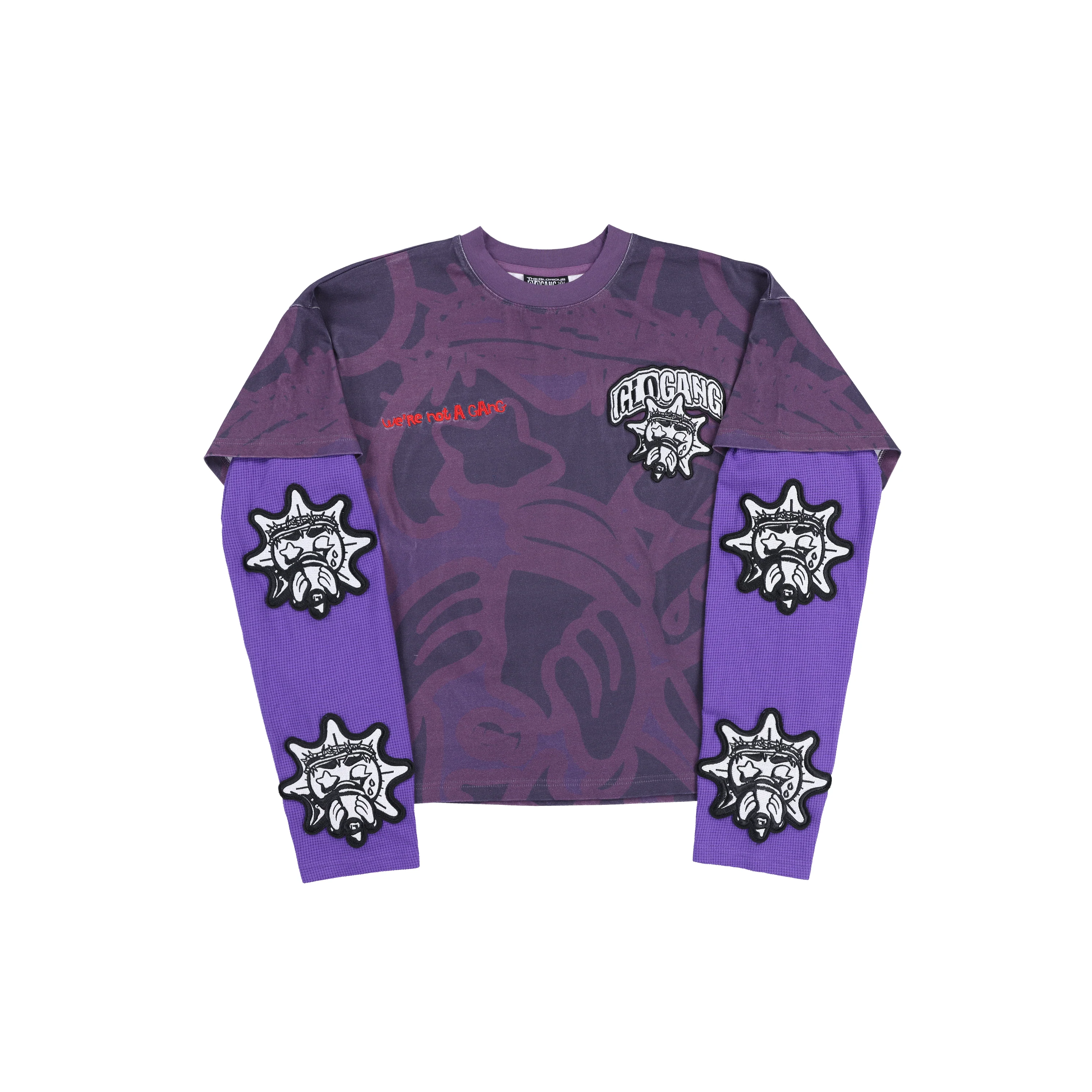 Not A Gang Double Thermal Layer Tee (Purple)