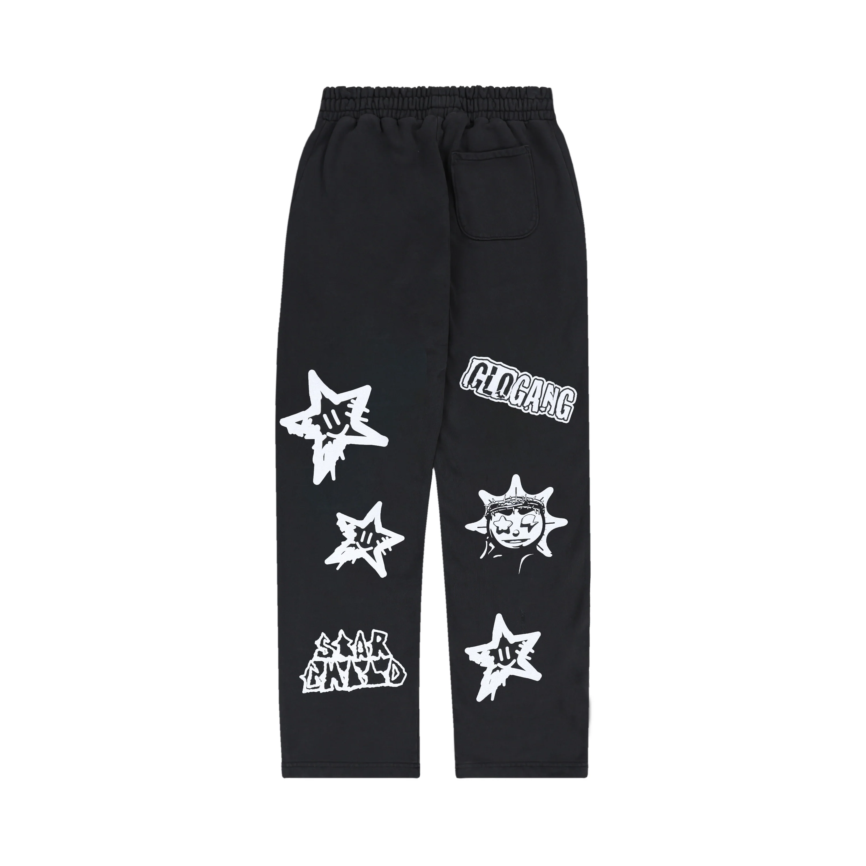 Star Child Straight Leg Sweatpant (Black) - Image 2